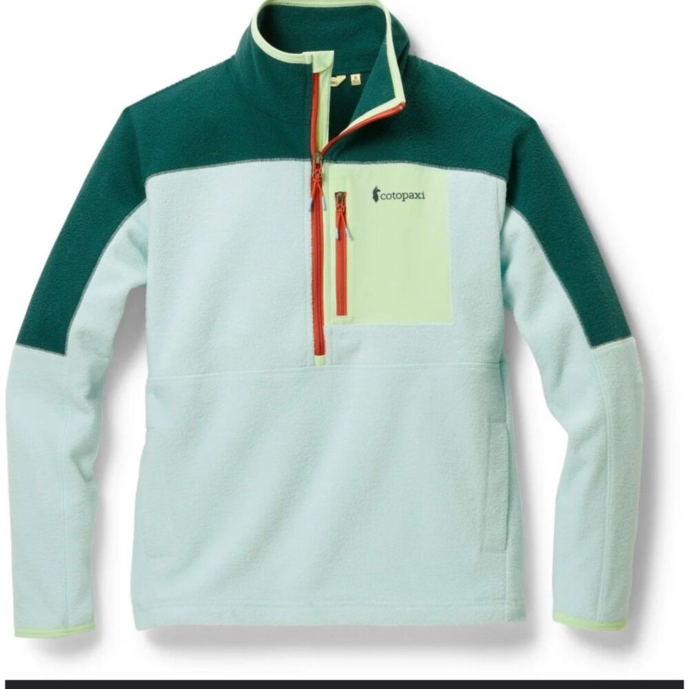 Cotopaxi Abrazo half-zip fleece jacket small teal blue